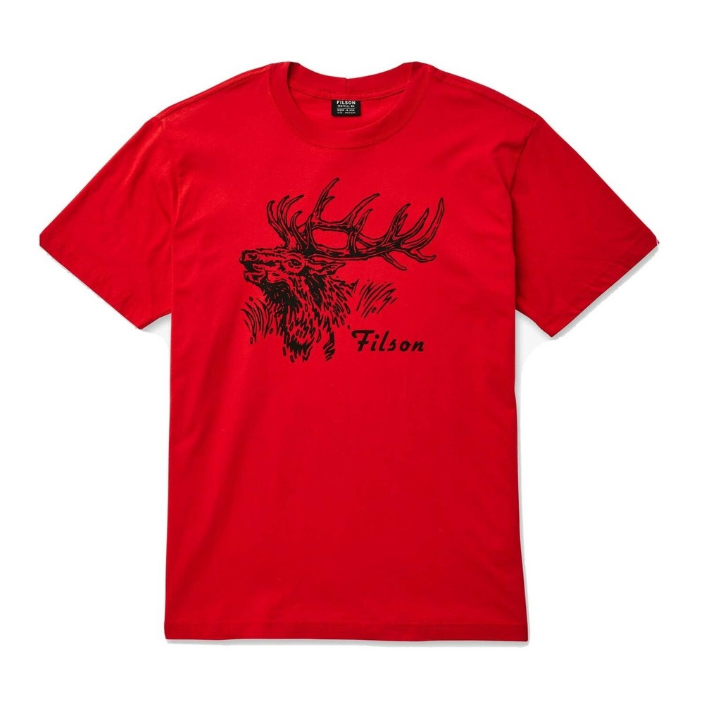 NWT Filson S/S Lightweight Outfitter Tee Shirt Red